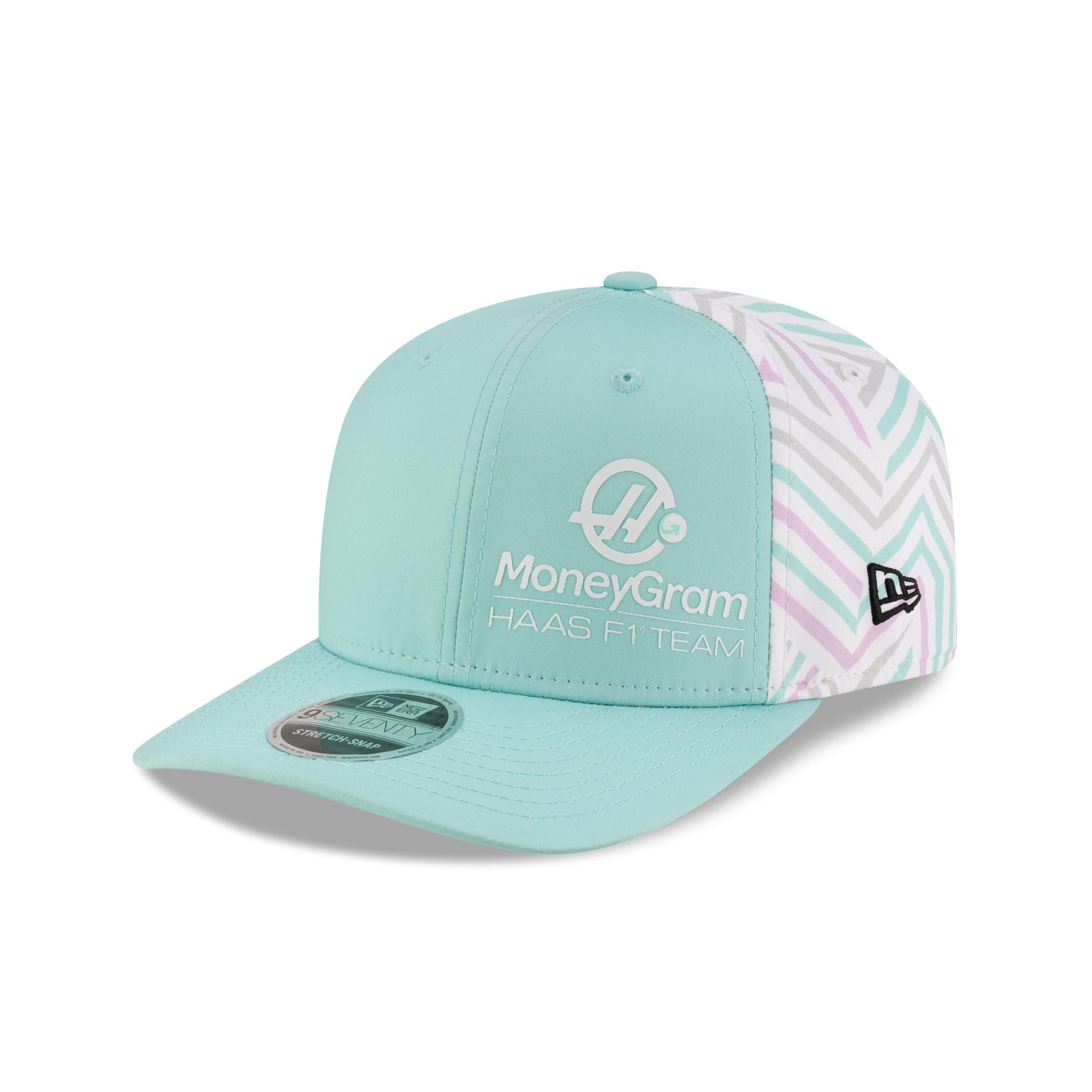 2025 Miami Race Special MoneyGram Haas F1 Team 9SEVENTY Stretch-Snap Hat