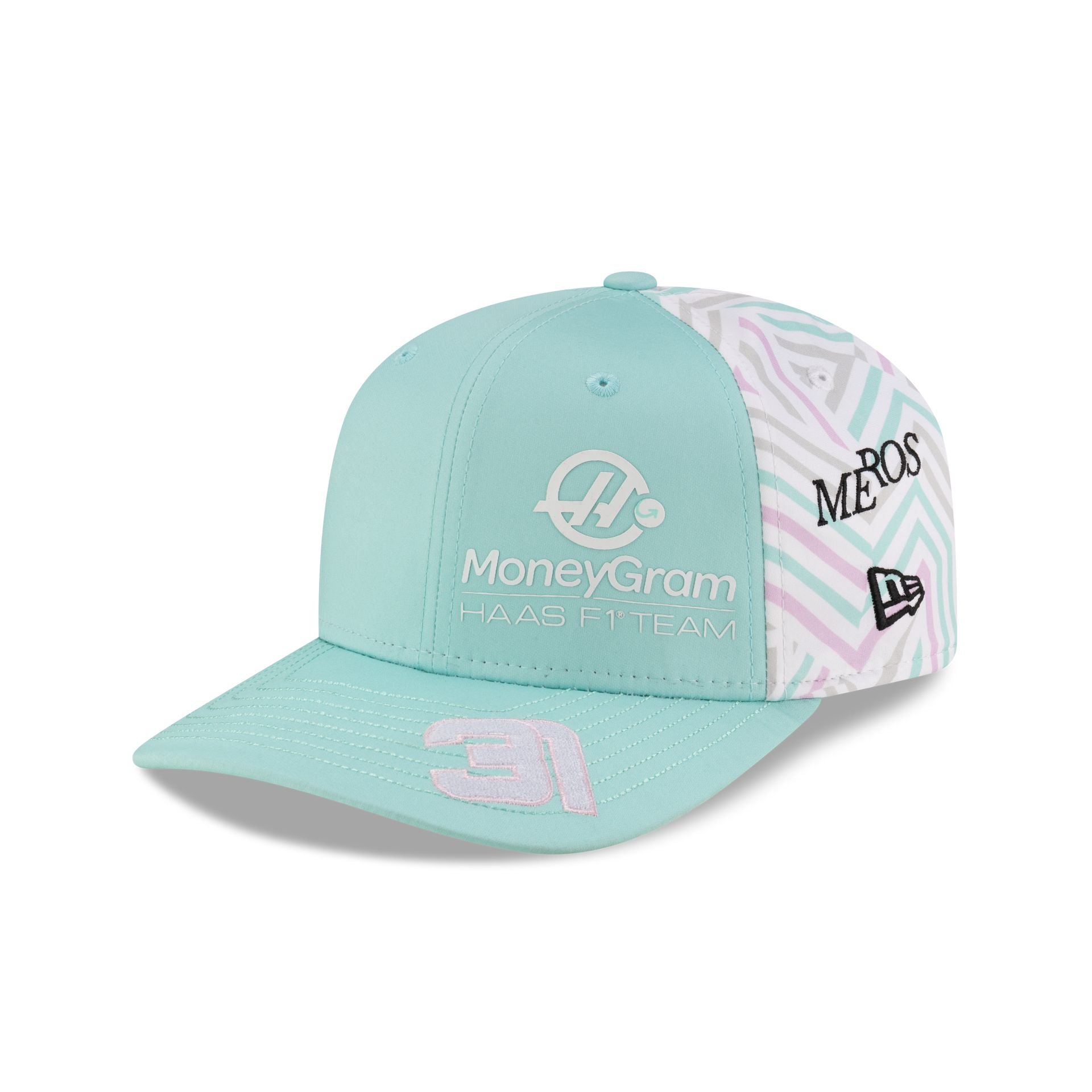2025 Miami Race Special MoneyGram Haas F1 Team Esteban Ocon 9SEVENTY Stretch-Snap Hat