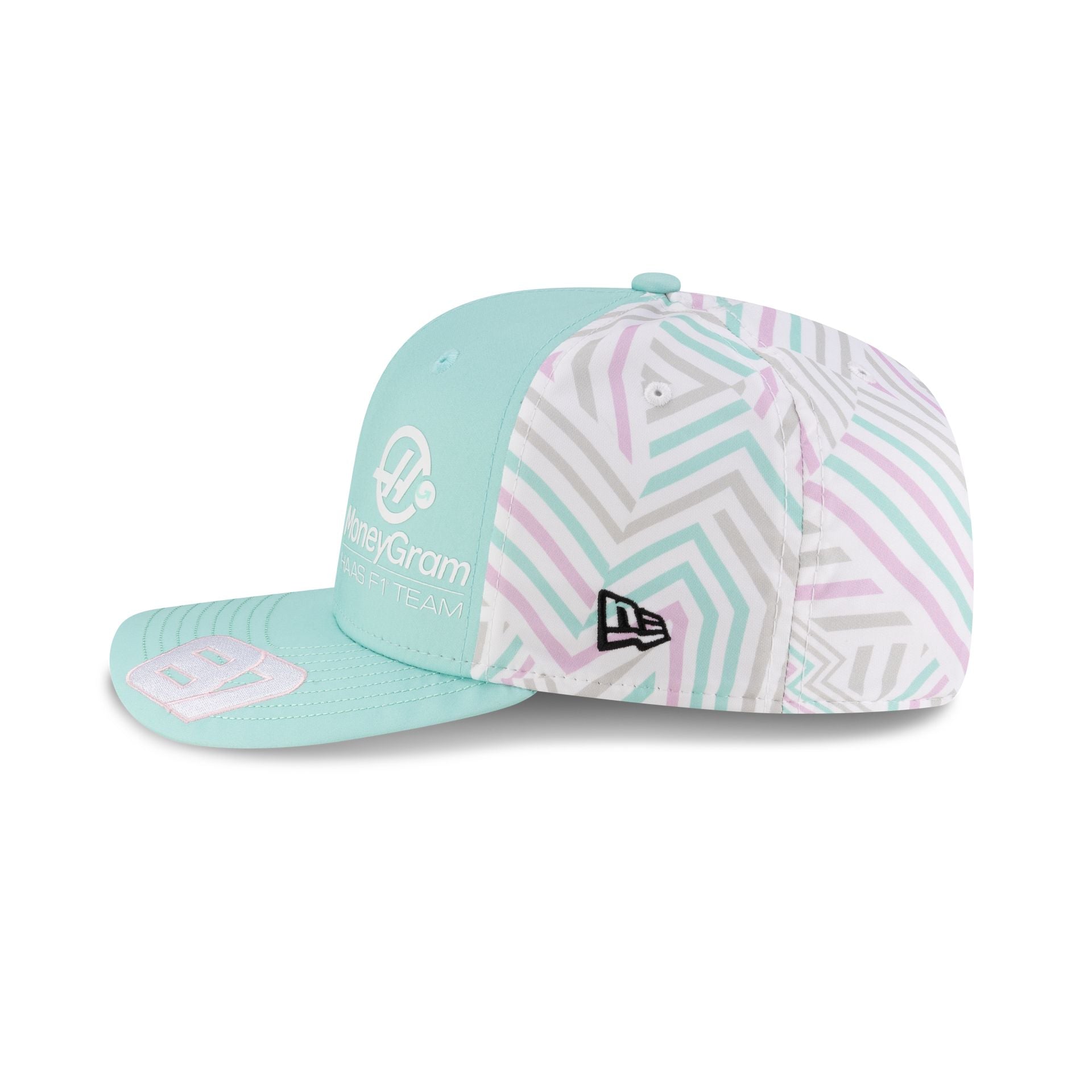 2025 Miami Race Special MoneyGram Haas F1 Team Oliver Bearman 9SEVENTY Stretch-Snap Hat